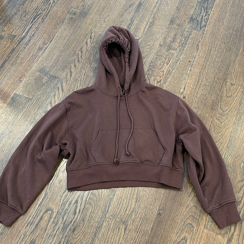 Zara cropped hoodie
